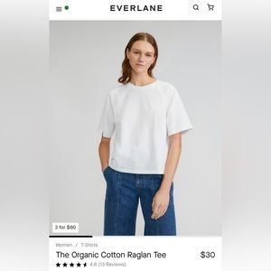 Everlane organic cotton raglan tshirt